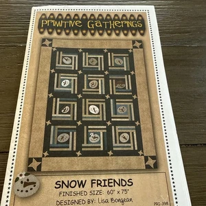 Primitive Gatherings Snow Friends Quilt Pattern  - Picture 1 of 2