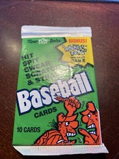 1991 Conrex Hit Spit Swear Scratch & Steal Baseball Sealed Wax Pack -