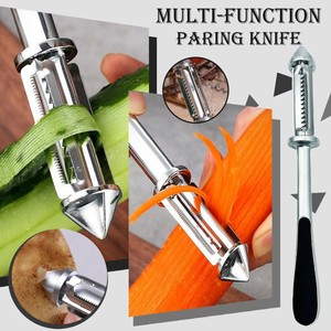 Edelstahl Multi-funktion Gemüse Schäler Karotte Obst Cutter Julienne Schäler