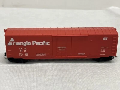 Micro-Trains 38130 Triangle Pacific 50 ft Plug Door Boxcar TPFX 5518 N Scale - Image 1 of 4