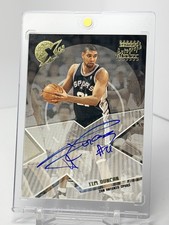 2002-03 Topps Xpectations #XA-TD Tim Duncan VERY RARE ON CARD AUTO Spurs HOF MVP