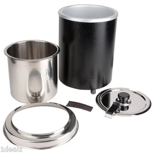 Avantco 6 Qt. Calentador de caldera de sopa redondo negro de encimera - 110 V, 300 W $10 DESCUENTO - Imagen 1 de 6