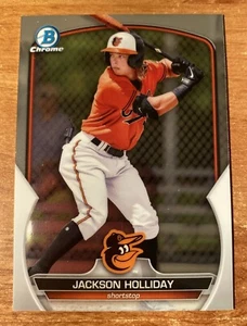 2023 Bowman Chrome Prospects Jackson Holliday RC  #BCP-20 Orioles - Picture 1 of 2
