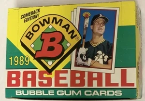 Bowman 1989 béisbol hobby box paquete de 36 gemas originales FASC - Imagen 1 de 5