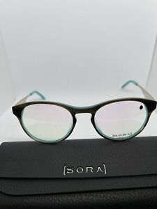 NEW! Sora Bella C4 Blue, Brown, Gold Eyeglass Frames 49 19 140