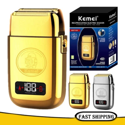 Kemei Mens Electric Shaver Trimmer Rechargeable Portable Shaver Razor KM-TX3