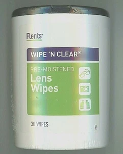 Paquete de 30 toallitas para lentes Wipe N Clear 4 3/4" ea. No apto para lentes antirreflectantes - Imagen 1 de 7