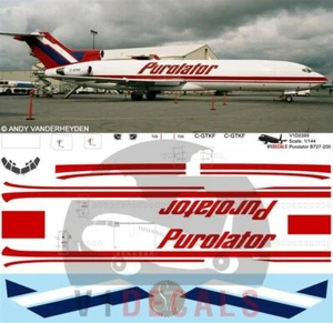 V1 Decals Boeing 727-200 Purolator for 1/144 Airfix Model Airplane Kit V1D0397 - Picture 1 of 8