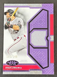 Evan Longoria  2024 Topps Tier One Relics Patch Purple Foil #T1R-EL  #ed 105/149 - Picture 1 of 10