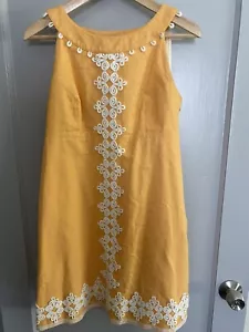 Lilly Pulitzer Jacqueline Shift Sleeveless Short Dress Sunrise Orange Sz 4 - Picture 1 of 5