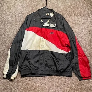 Vintage Nike Jacke Herren XL Mehrfarbig Nylon Full Zip Langarm Windbreaker - Bild 1 von 8