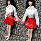 1/6 White Shirt Red Skirt Clothes Set Fit 12" Female PH TBL Action Figure Body