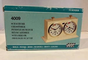 Vintage APF V ROLLAND Holz Schachuhr Analog Timer Modell 4009 GERMANY - Bild 1 von 1