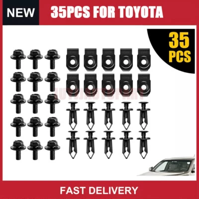 For Mazda Body Bolts & U-nut Clips - M6 Engine Under Cover Splash Shield Guard - Image 1 of 4