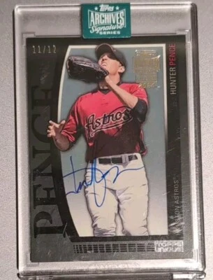 Hunter Pence 2024 Topps Archives Signature Series 2009 único automático #11/12 Astros Foto 1 de 2