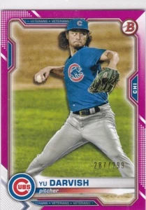 Bowman Fuchsia #70 Yu Darvish Cubs 2021 #287/299 - Imagen 1 de 1