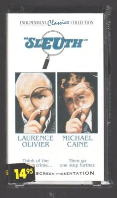 Sleuth VHS Widescreen Letterbox Laurence Olivier Michael Caine 1972 Rare Sealed! Foto 1 de 4