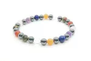 Natural Healing Stretch Bracelet 6mm Magnetic Healing Crystals - Picture 1 of 3