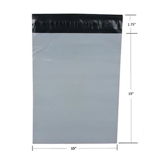 Bolsa de correo de polietileno de 15" x 19" bolsas de envío de plástico autosellantes resistentes al desgarro [3852] - Imagen 1 de 5