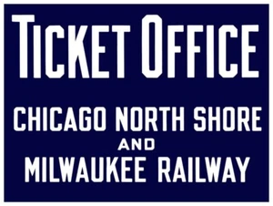 Chicago North Shore & Milwaukee Railway NEW METAL SIGN: 9x12" Free Shipping - Picture 1 of 1