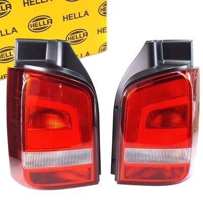 2x Hella Luce Posteriore Fanale Sinistra Destra per VW Transporter VMultivan V - Immagine 1 di 4