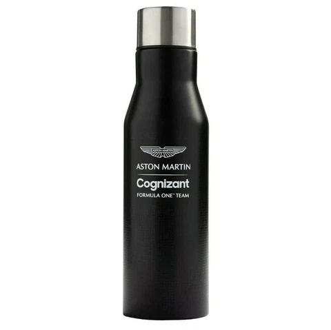 Aston Martin F1 Team Black Steel Water-Thermos Bottle Cover