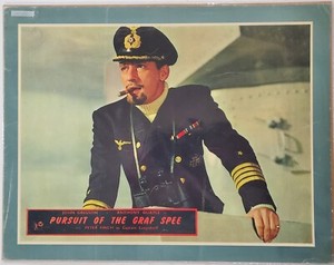 1956 Pursuit of the Graf Spee Lobby Card 11x14 Anthony Quayle Peter Finch