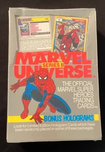 1992 MARVEL UNIVERSE SERIES 2 TRADING CARDS SEALED WAX HOBBY BOX IMPEL - Picture 1 of 5