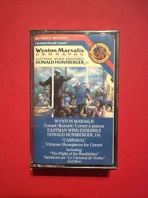 Wynton Marsalis - Carnaval - Eastman Wind Ensemble (1988, Cassette) Hunsberger Foto 1 de 3