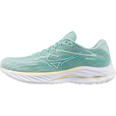 Mizuno Wave Rider 27 Womens Running Shoes Green Cushioned Comfort Run Trainers - Bild 1 von 4
