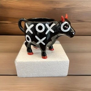 CowParade Hugs & Smooches XOXO No. 7416 Kaffee ~ Becher 2001 Keramik ~ Neu in OVP - Bild 1 von 7