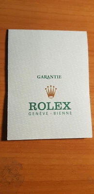 Rolex Vintage Garantía Card Blanc Francés 572.01.250 en buen estado Foto 1 de 4