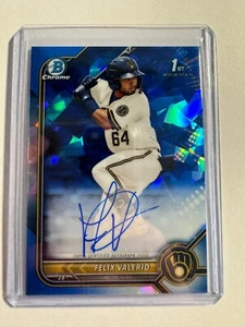 K143,802 - 2022 Bowman Chrome Sapphire Prospect Auto #BSPAFV Felix Valerio - Picture 1 of 1