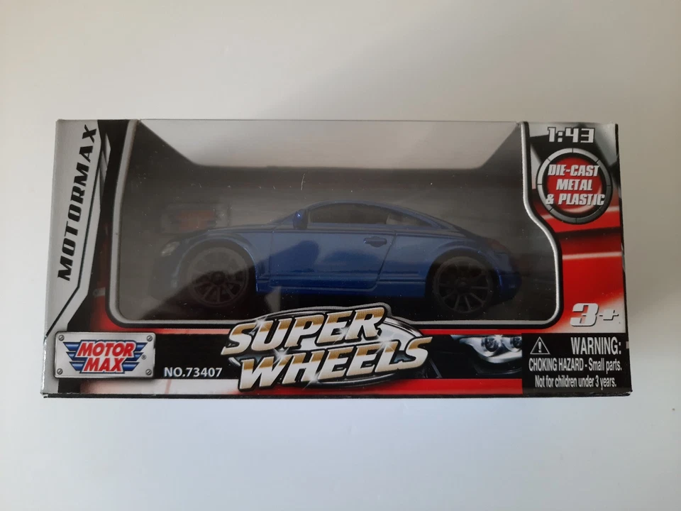 Modellino Statico Audi TT (2007) Motor Max Auto Colore Blu Scala 1:43 - Immagine 1 di 1