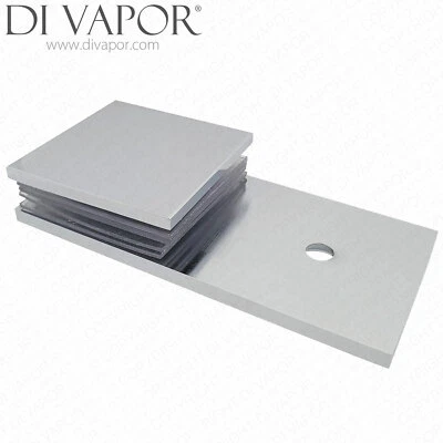 Droit Cuivre Mural Pour Verre Support Pince pour Douche Ou Balustrade 6mm Pour D - Photo 1/4