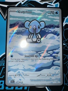 Tarjeta rara ilustración IR Pokemon Black Bolt Cubchoo #109 - Imagen 1 de 1