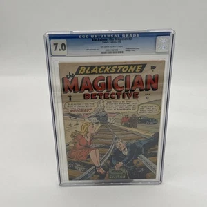 Blackstone the Magician #3 Comic Book 1948 CGC 7.0 Timely Comics RARE! - Picture 1 of 4