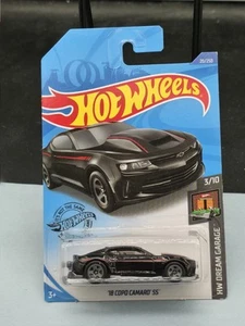 Hot Wheels HW Dream Garage 3/10 (2017) Black '18 Copo Camaro SS Toy Car 20/250 - Picture 1 of 2