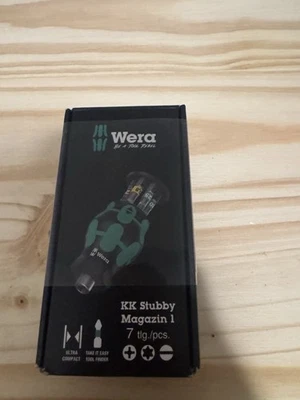 Wera New-7pc Stubby Magazine 1 Screwdriver Set New in Box!! - Image 1 of 2