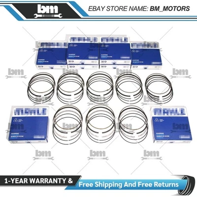 8pcs Piston Rings Set Φ93mm FOR BMW E63 E64 E65 E66 550i 650i X5 N62B48 4.8L V8 - Image 1 of 4