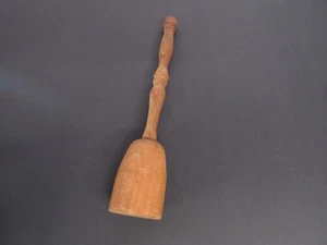 Antiker primitiver 11 3/4" Holz Küche Kochen Stampfer Stößel Utensil - Bild 1 von 7