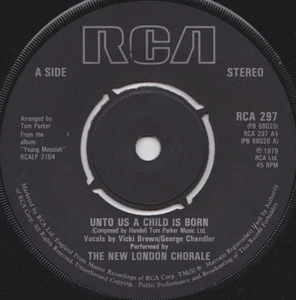 The New London Chorale - Unto Us A Child Is Born, 7", (Vinyl) - Bild 1 von 1
