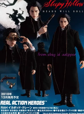 Boneco de ação Perfect Medicom Rah 1/6 Johnny Depp Sleepy Hollow presente de Natal - Imagem 1 de 4