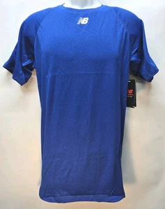New Balance NB TMMT726 Raglan Tech Tee Shirt Royal Blue Men Size X-Large Dry NWT - Picture 1 of 7