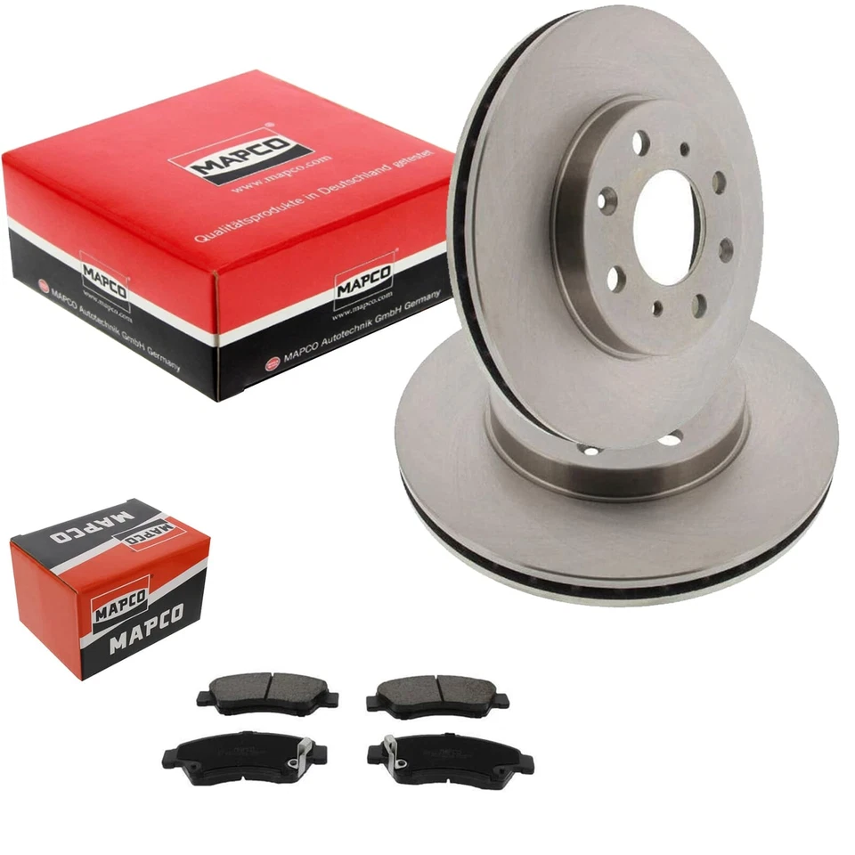 MAPCO Dischi Freno 240mm + Pastiglie Anteriori Adatto A per Honda Jazz 2 GD Logo - Immagine 1 di 3
