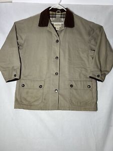 St Johns Bay Flannel Lined Chore Jacket Mens XL Distressed Grunge Blemish