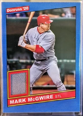 Mark McGwire 2020 Panini Donruss PLAYER WORN Jersey Patch 🔥🔥 - Image 1 of 2