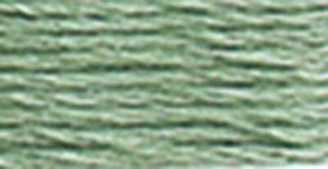 DMC Pearl Cotton Skein Size 5 27.3yd Medium Blue Green - Picture 1 of 1
