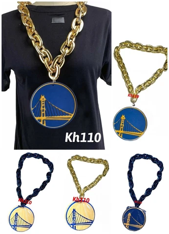 NBA Golden State Warriors 3D Foam Fan Chain Necklace Cover