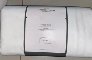 Threshold Waterproof Table Pad 52 X 70" Flannel Backing - Picture 1 of 5